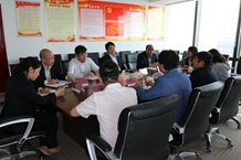 山钢地产公司总经理张鲁兵会见中国二十冶集团北方分公司 总经理王瑞卿